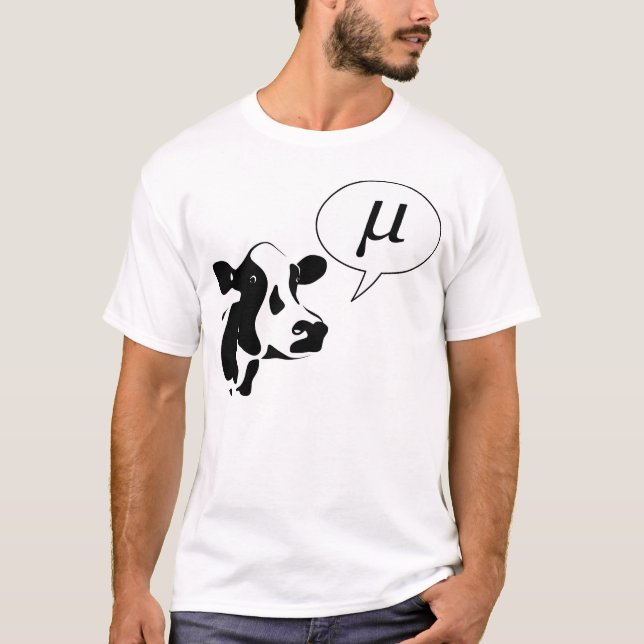 Camiseta La vaca científica va MU (Anverso)