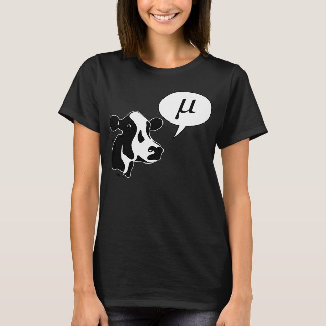 Camiseta La vaca científica va MU (Anverso)