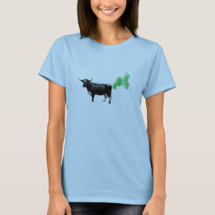 Camiseta La vaca de la curación Farts, calentamiento del