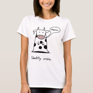 Camiseta La vaca del gato de la crisis de identidad para