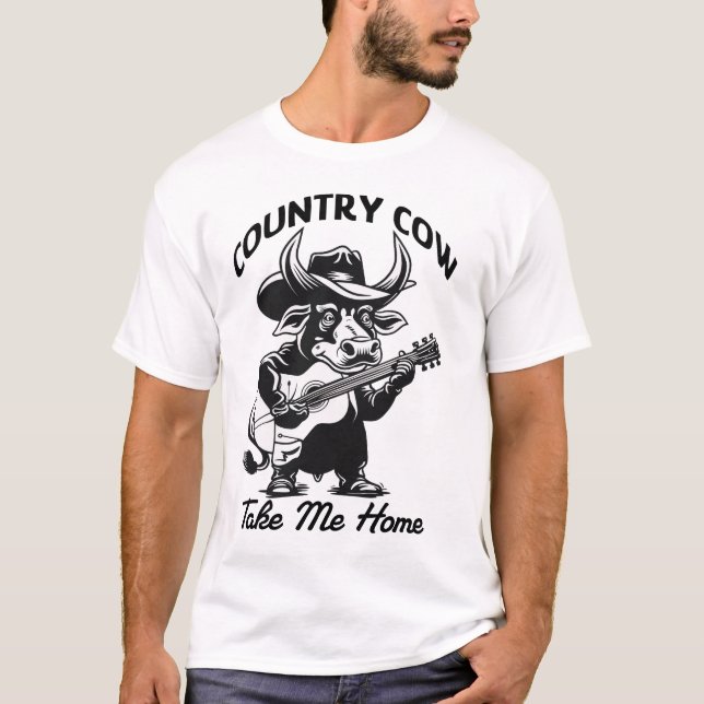 Camiseta La vaca del país me lleva a casa (Anverso)