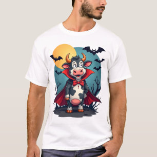Camiseta La vaca Dracula resucita