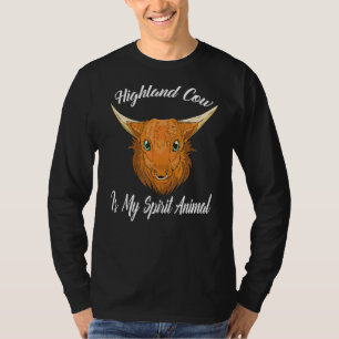 Camiseta La vaca Highland es mi espíritu animal en Escocia 