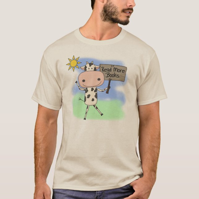 Camiseta La vaca leyó más libros (Anverso)