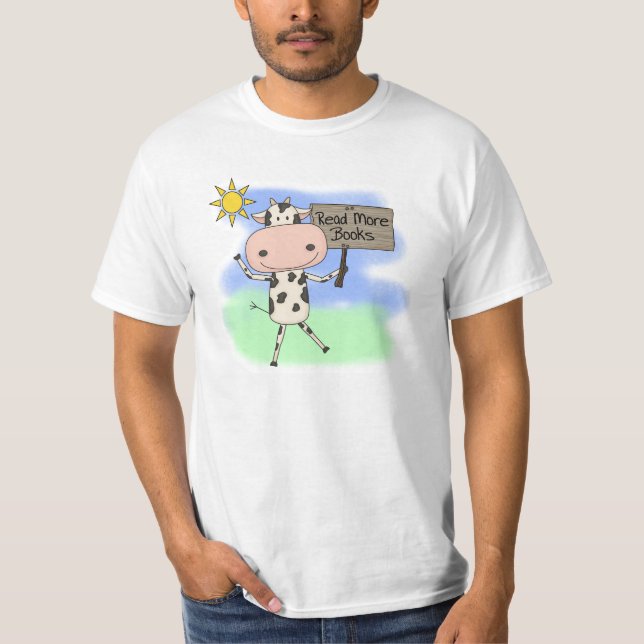 Camiseta La vaca leyó más libros (Anverso)