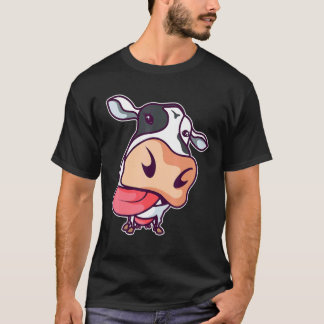 Camiseta La vaca muestra la lengua Vacas lindas Ganadero de