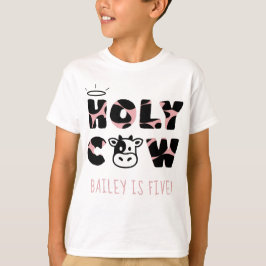 Camiseta La vaca sagrada imprime el nombre y la edad de nac