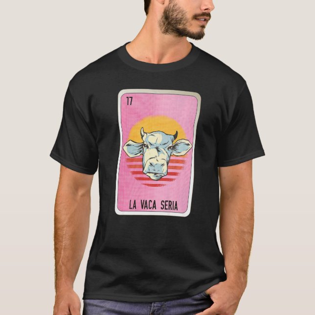 Camiseta La Vaca Seria Mexican Slang Lottery Bingo Cards   (Anverso)