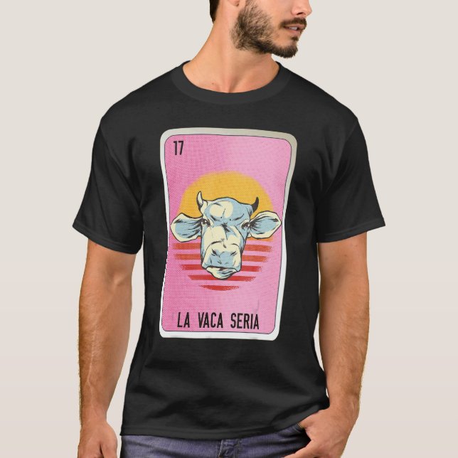 Camiseta La Vaca Seria Mexican Slang Lottery Bingo Cards (Anverso)