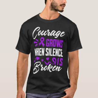 Camiseta La valentía crece cuando se rompe el silencio