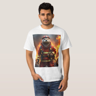 Camiseta **"La valentía deslumbrante: El bombero de los des
