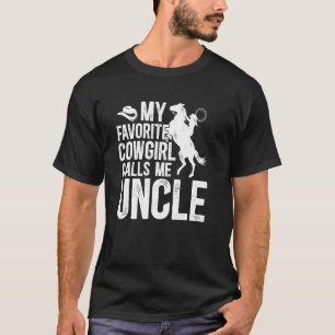 Camiseta La vaquera me llama tío tío del rodeo de un paseo