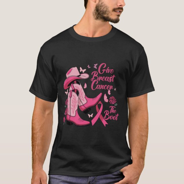 Camiseta La Vaquera Occidental Da Cáncer De Mama A La Guard (Anverso)