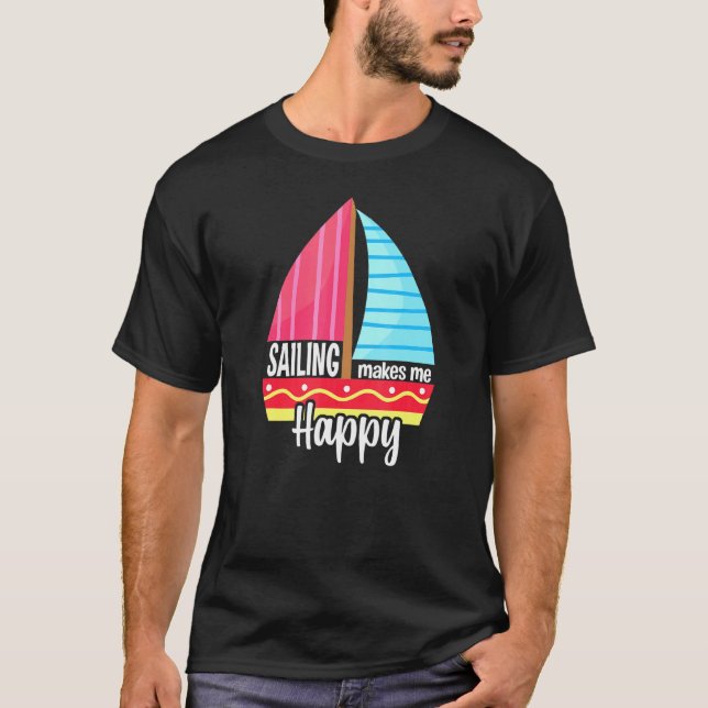 Camiseta La vela me hace feliz (Anverso)