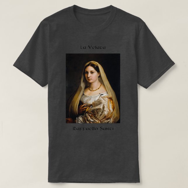 Camiseta La Velata Raffaello Santi (Diseño del anverso)