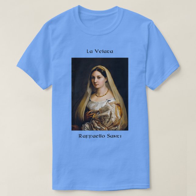 Camiseta La Velata Raffaello Santi 2 (Diseño del anverso)