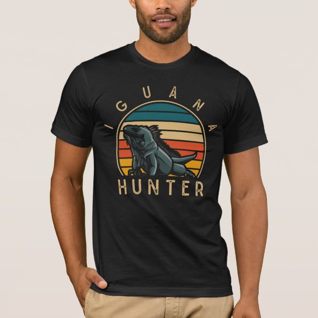 Camiseta La vendimia Iguana Hunter Graciosa Reptile Lover (Anverso)