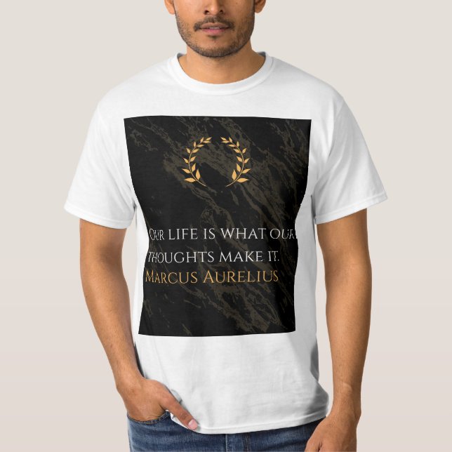 Camiseta La verdad de Marco Aurelio: la vida (Anverso)