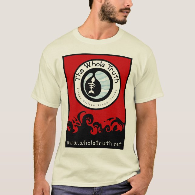 Camiseta La verdad entera - diseño rojo (Anverso)
