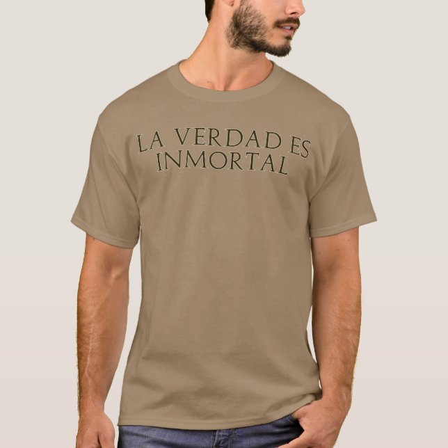 Camiseta La Verdad Es Inmortal(Letras Gold) (Anverso)