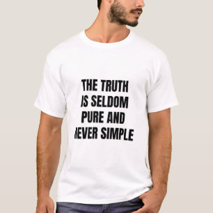 Camiseta “La Verdad Rara Vez Es Pura” Cita de Oscar Wilde