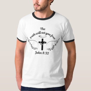 Camiseta La verdad te hará liberar a John 8:32 cantante mas