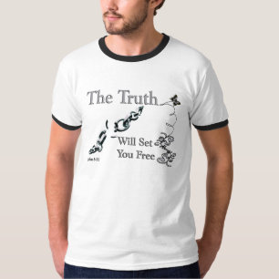 Camiseta La Verdad Te Hará Libre - - Personalizado