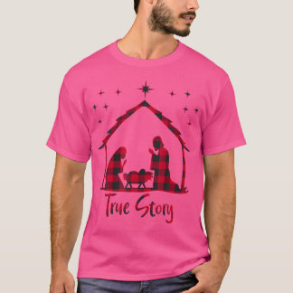 Camiseta La Verdadera Historia De Jesús Nacidos Navidades N