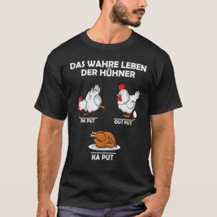 Camiseta La verdadera vida de las gallinas Granjero de poll