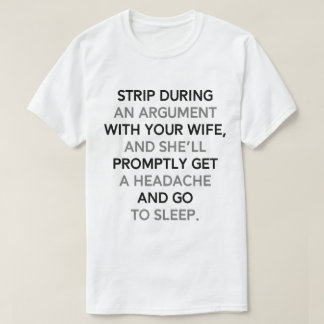 Camiseta La vestimenta de la esposa y el marido como cura p