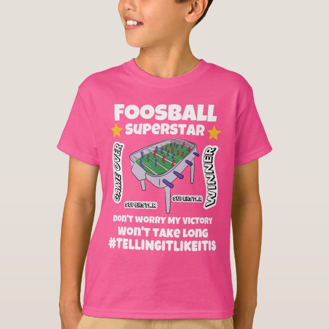Camiseta La victoria de la superestrella de fútbol no tomar (Anverso)