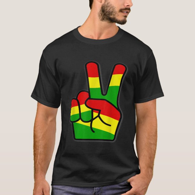 Camiseta La victoria del reggae rastafari resalta el arte p (Anverso)