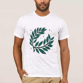 Camiseta La Victoria Y El Logro Del Laurel Verde