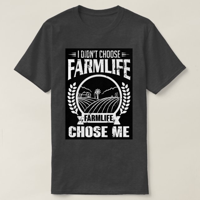 Camiseta La vida agrícola me eligió (Diseño del anverso)