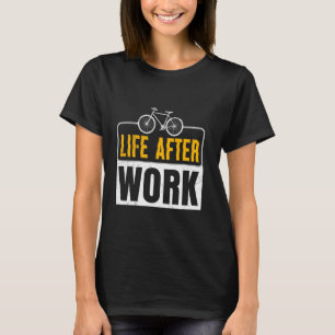 Camiseta La vida ciclista después del retiro del divertido 