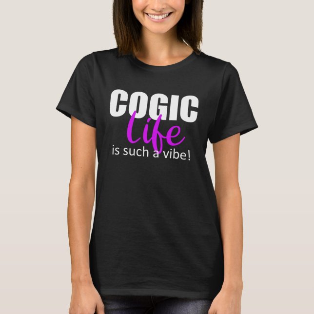 Camiseta La vida COGIC es tan vibra religiosa (Anverso)