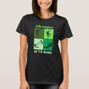 Camiseta La vida comienza a 15 nudos Lifestyle Vintage