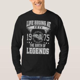 Camiseta La Vida Comienza A Los Cincuenta Años De 1975 El N