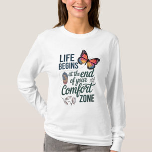 CAMISETA LA VIDA COMIENZA AL FINAL DE TU ZONA DE CONFIANZA