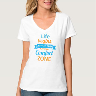 Camiseta La vida comienza al final de tu zona de confort