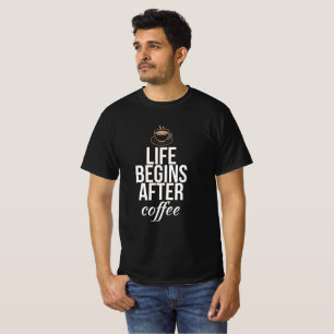Camiseta La vida comienza después del café