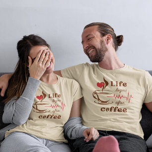 Camiseta La vida comienza después del café