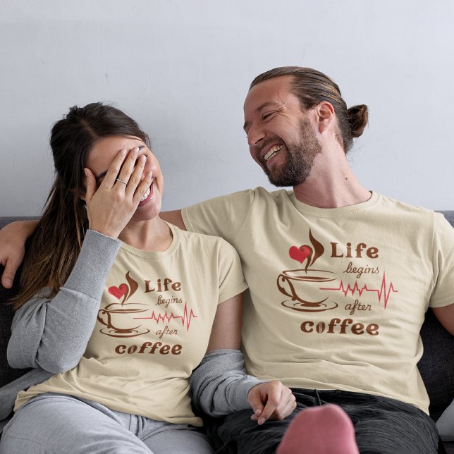 Camiseta La vida comienza después del café  (Subido por el creador)