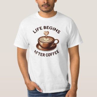 Camiseta La vida comienza después del café - Traductor