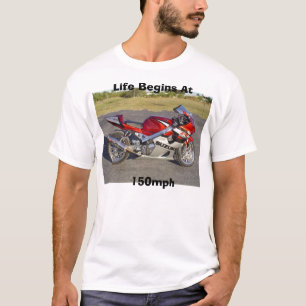Camiseta La vida comienza en   150mph
