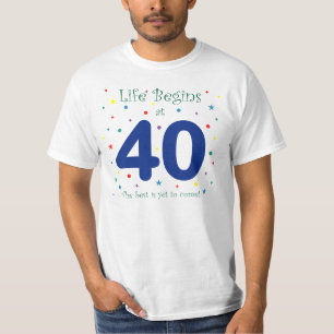 Camiseta La vida comienza en 40
