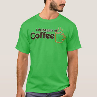 Camiseta La vida comienza en el café