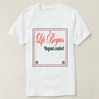 Camiseta La vida comienza más allá de la comodidad