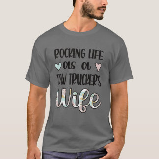 Camiseta La vida como mujer camionera camionera de remolque