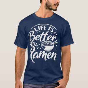 Camiseta La vida con el Ramen irónico diciendo comida Japón